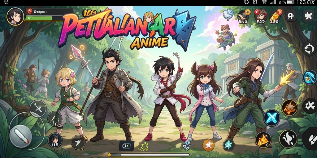 Screenshot game 116X menampilkan aksi epic karakter anime dalam pertempuran.