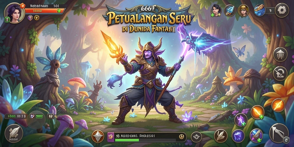 Tampilan gameplay yang menakjubkan dari 666FF, menjelajahi dunia petualangan.