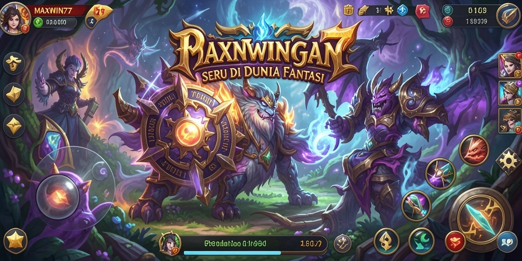 Tangkapan layar gameplay MAXWIN77 menampilkan petualangan penuh warna.