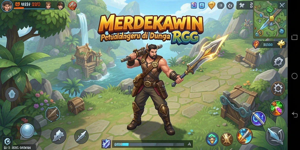 Tampilan seru dari gameplay MERDEKAWIN yang penuh aksi.