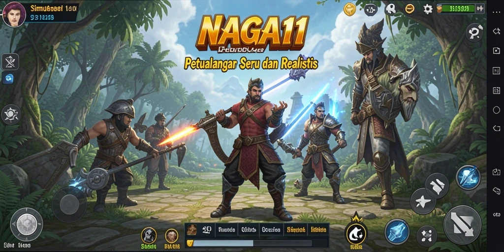 Tangkapan layar dari gameplay seru NAGA11 yang menunjukkan dunia simulasi yang dinamis.