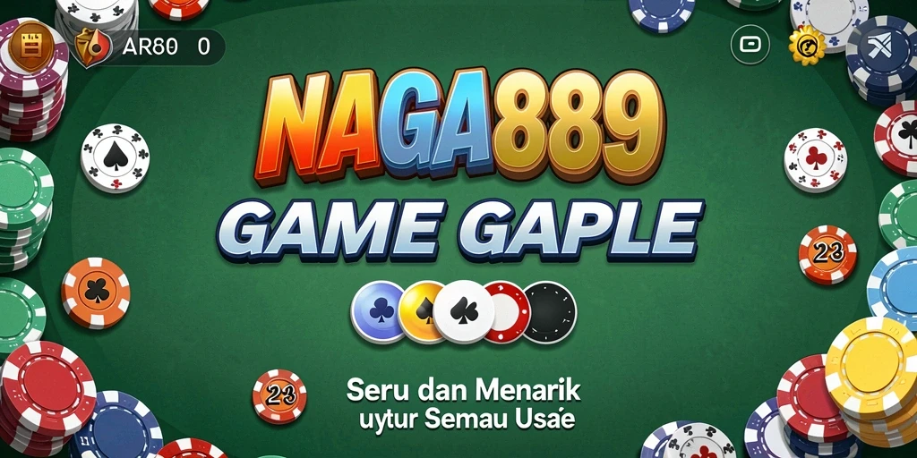 Screenshot gameplay NAGA889, menunjukkan suasana seru permainan Gaple.