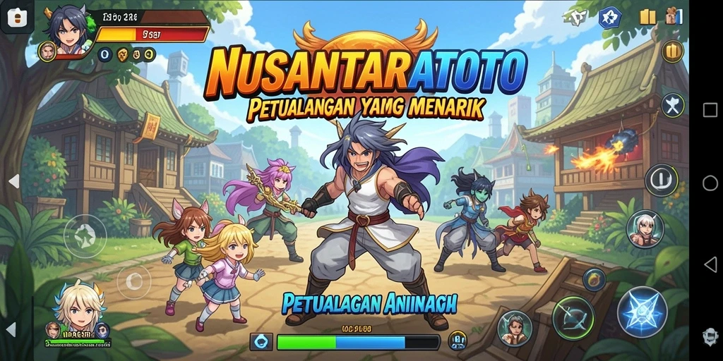 Tampilan gameplay menarik dari NUSANTARATOTO yang penuh warna.