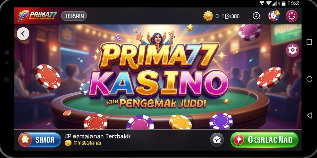 Tampilan gameplay menarik dari PRIMA77 yang menonjol.