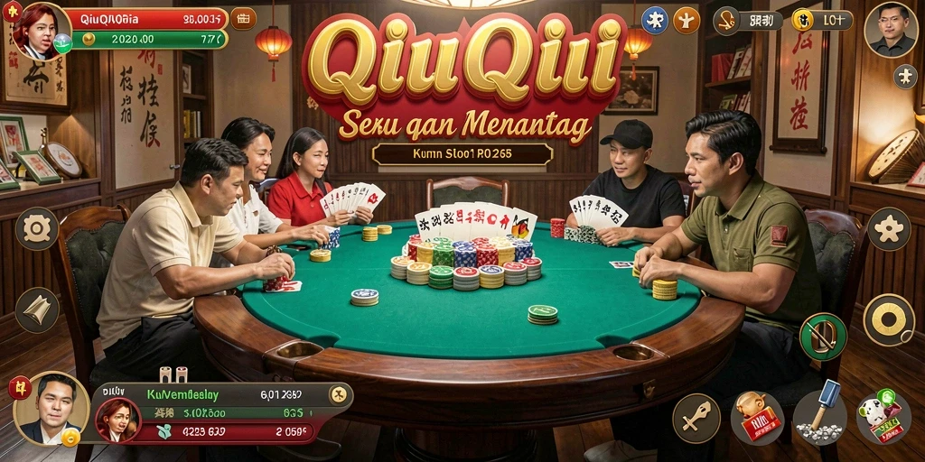 Tampilan gameplay QiuQiu yang mendebarkan.