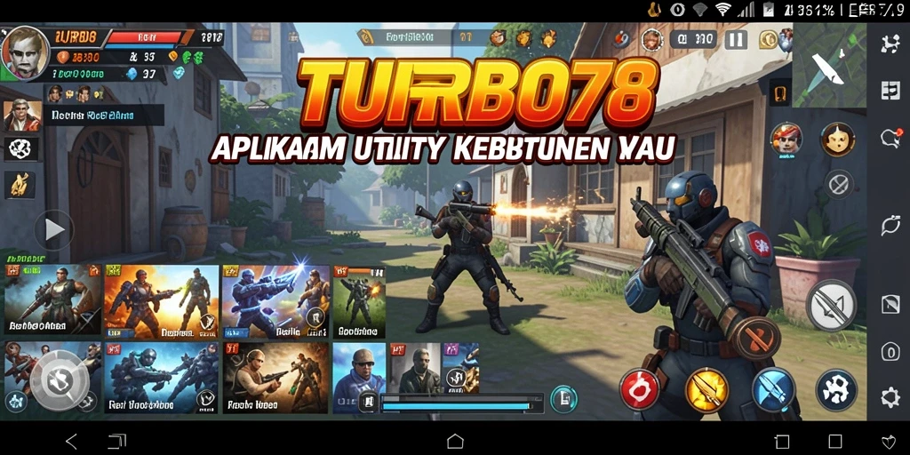 Tampilan antarmuka TURBO78 yang sederhana dan intuitif.
