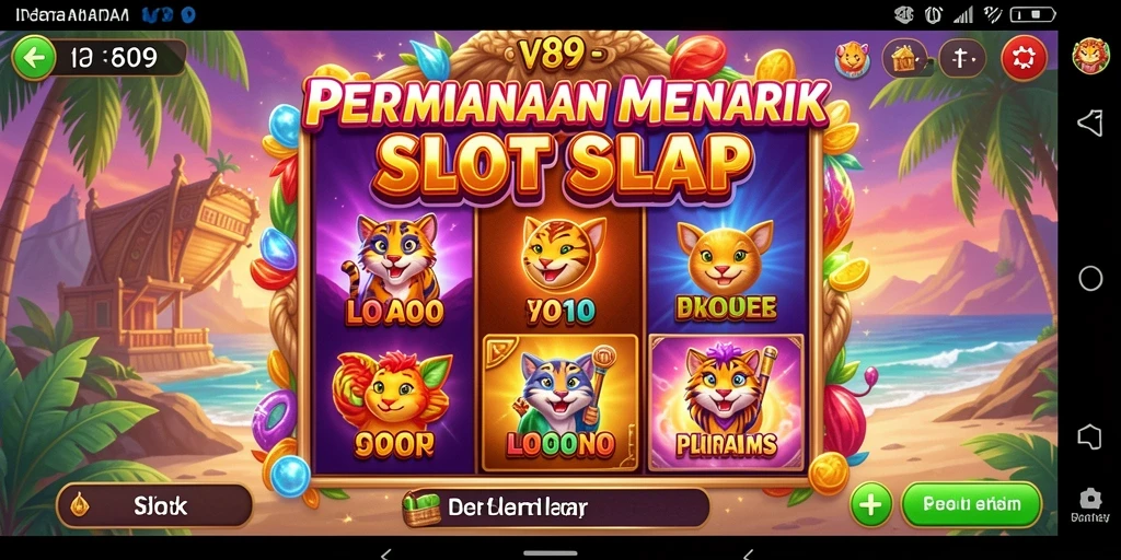 Tampilan gameplay V89 yang mengasyikkan dan penuh warna.