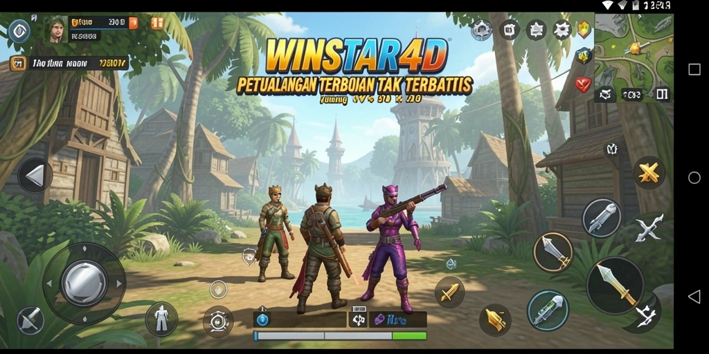 Gameplay seru di dunia terbuka WINSTAR4D dengan eksplorasi tanpa batas.