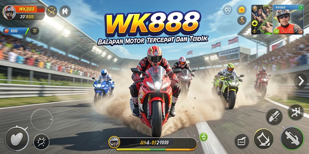 Gameplay seru balapan motor di WK888 dengan grafis menakjubkan.