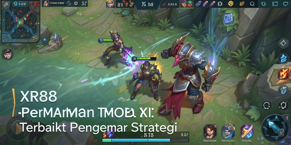 Tangkapan layar gameplay XR88 yang menampilkan pertarungan seru dan strategi tim.